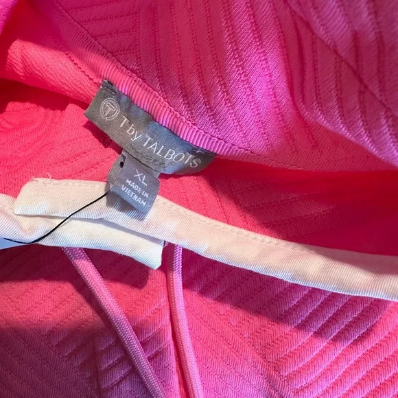 Talbots Vibrant Pink Quilted Top XL NWT - Picture 4 of 7